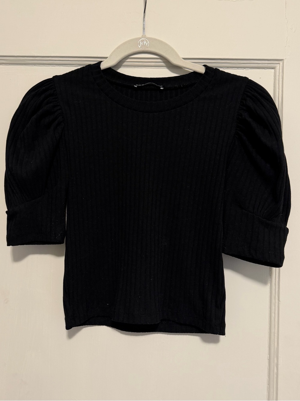 Puff Sleeve Knit Top